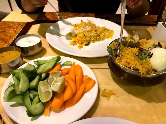 A photograph of Hyderabadi Biryani Restaurant