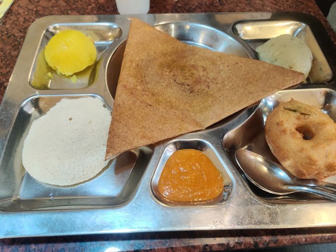 A photograph of Annapoorna Veg Restaurant