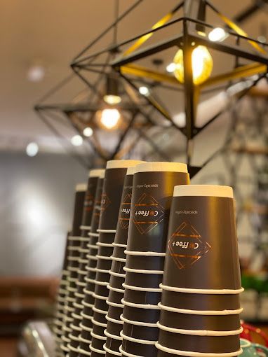 A photograph of Coffee+ specialty coffee