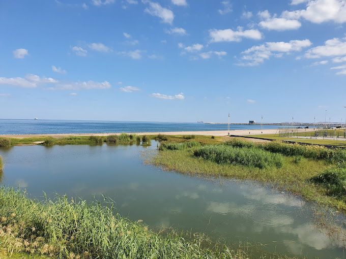 A photograph of Al Ghubrah Beach Park