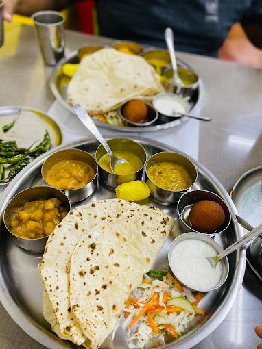A photograph of Rajpoj Vegetarian Restaurant (Gujarati)