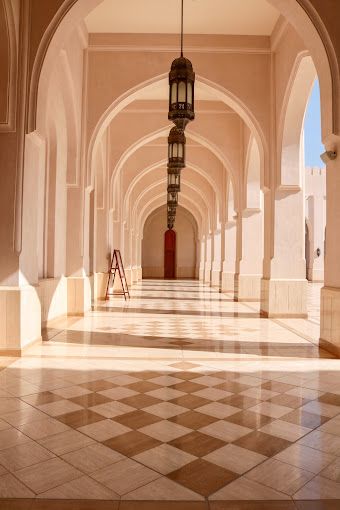 A photograph of Sultan Qaboos Mosque in Salalah