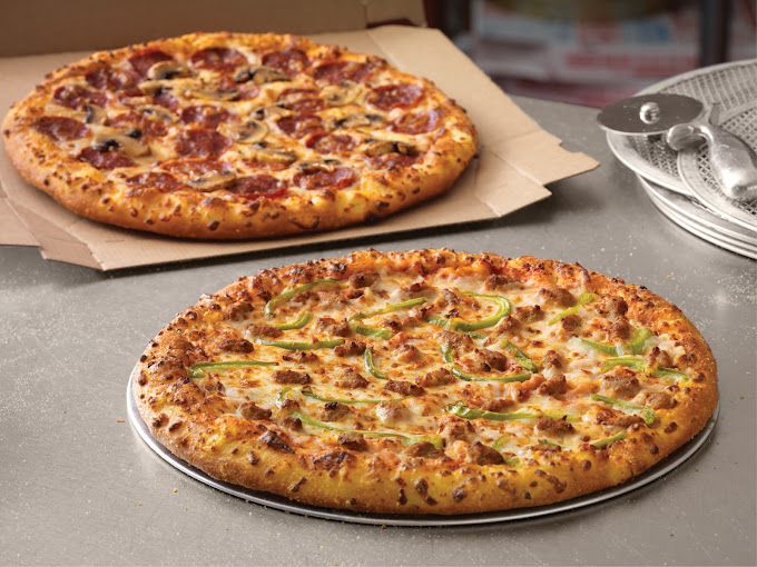 A photograph of Domino's Pizza