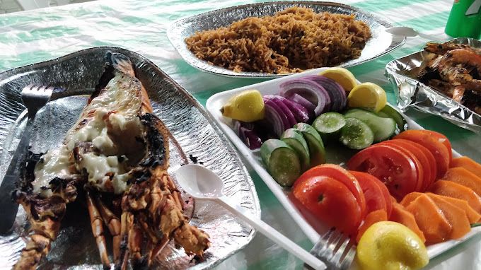 A photograph of Grilled fish
