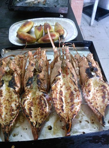 A photograph of Grilled fish