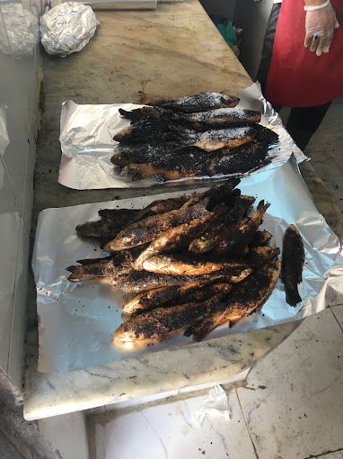 A photograph of Grilled fish