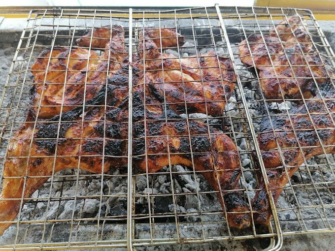 A photograph of Shawarma and caper grills