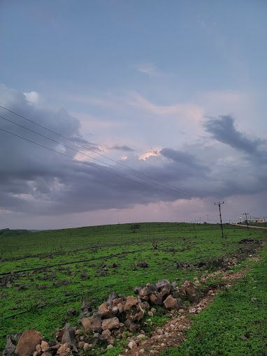 A photograph of The beautiful Alsan hill