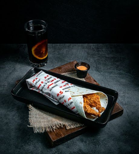 A photograph of 8 snap burger