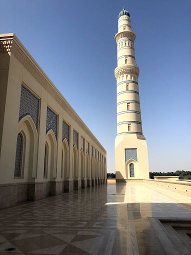 A photograph of Sultan Qaboos Mosque