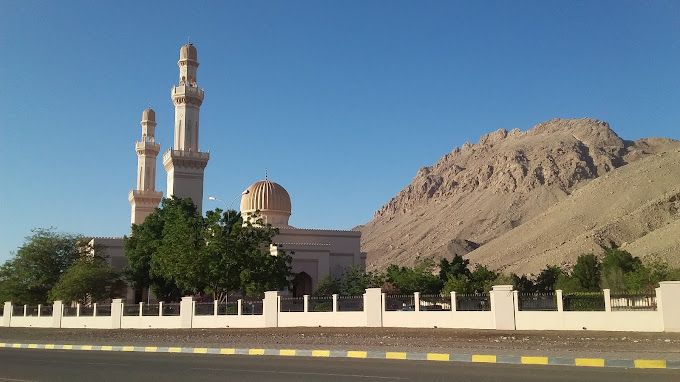 A photograph of Sultan Qaboos Mosque