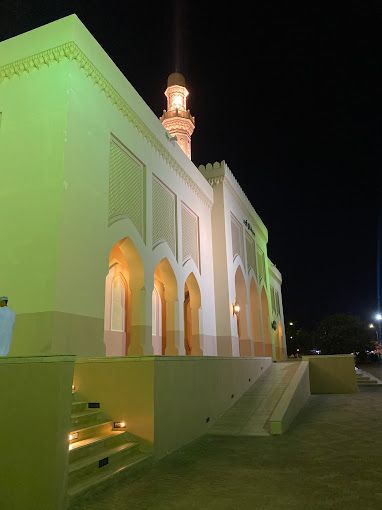 A photograph of Sultan Qaboos Mosque
