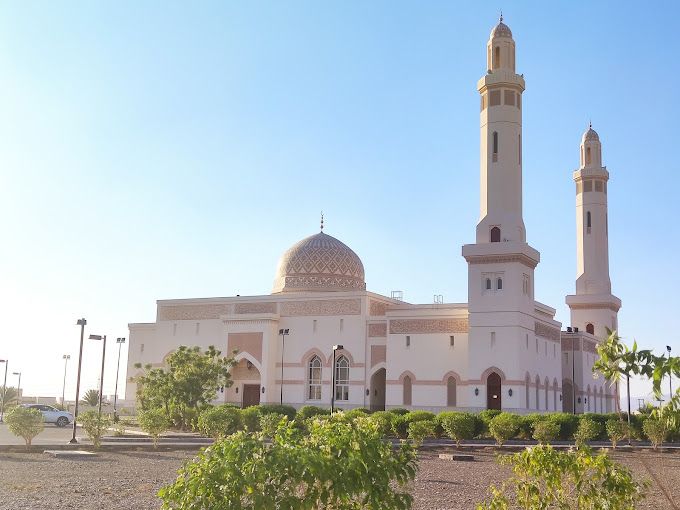 A photograph of Sultan Qaboos Mosque