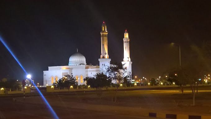 A photograph of Sultan Qaboos Mosque