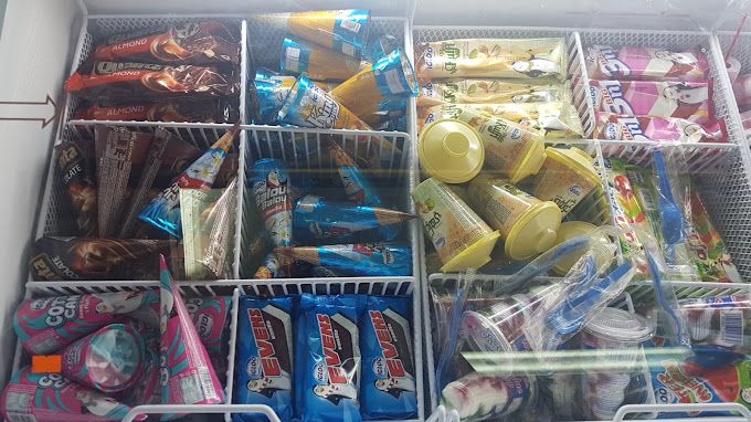 A photograph of grocery