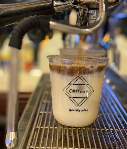 A photograph of Coffee+ specialty coffee
