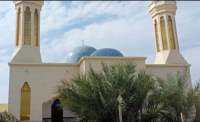 A photograph of Fatima Al-Zahra Mosque