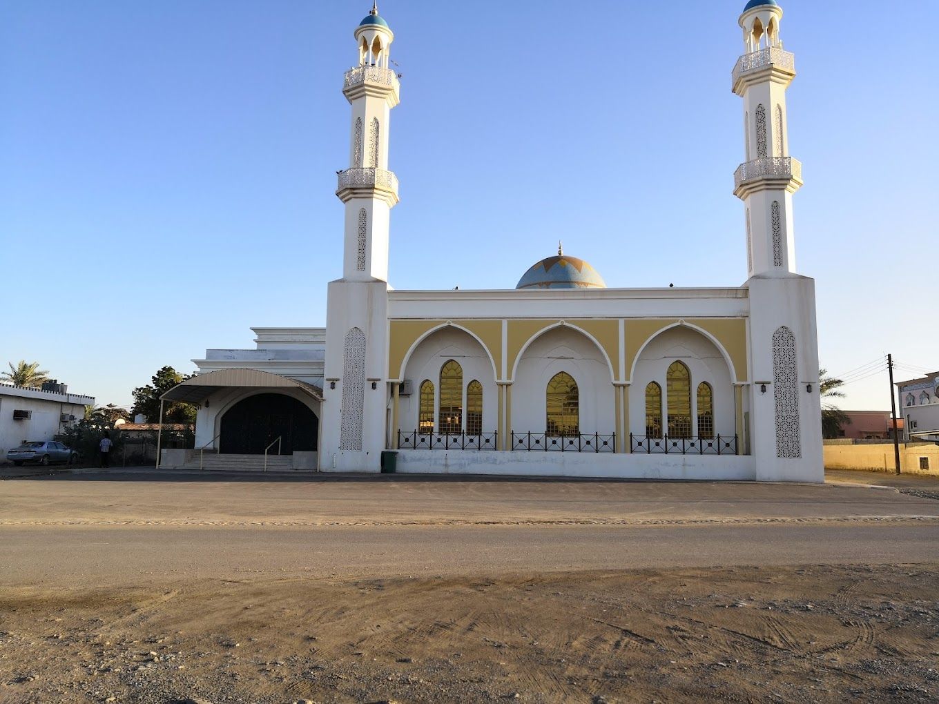 A photograph of Imam Al-Sadiq Mosque, peace be upon him