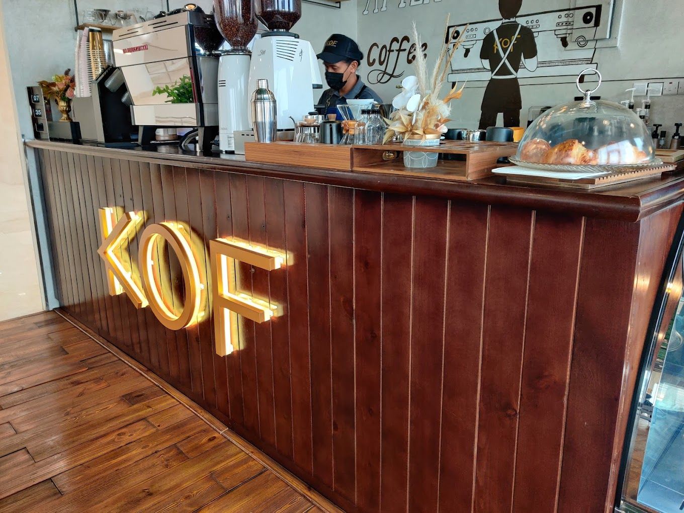 A photograph of KOF cafe