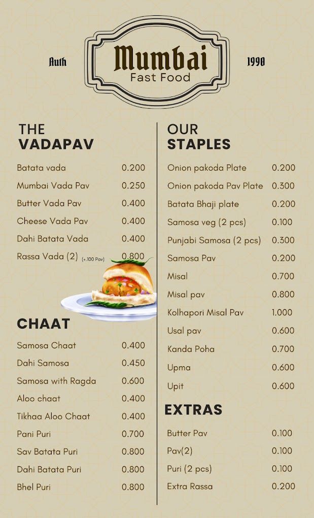 A photograph of Mumbai Fast Food
