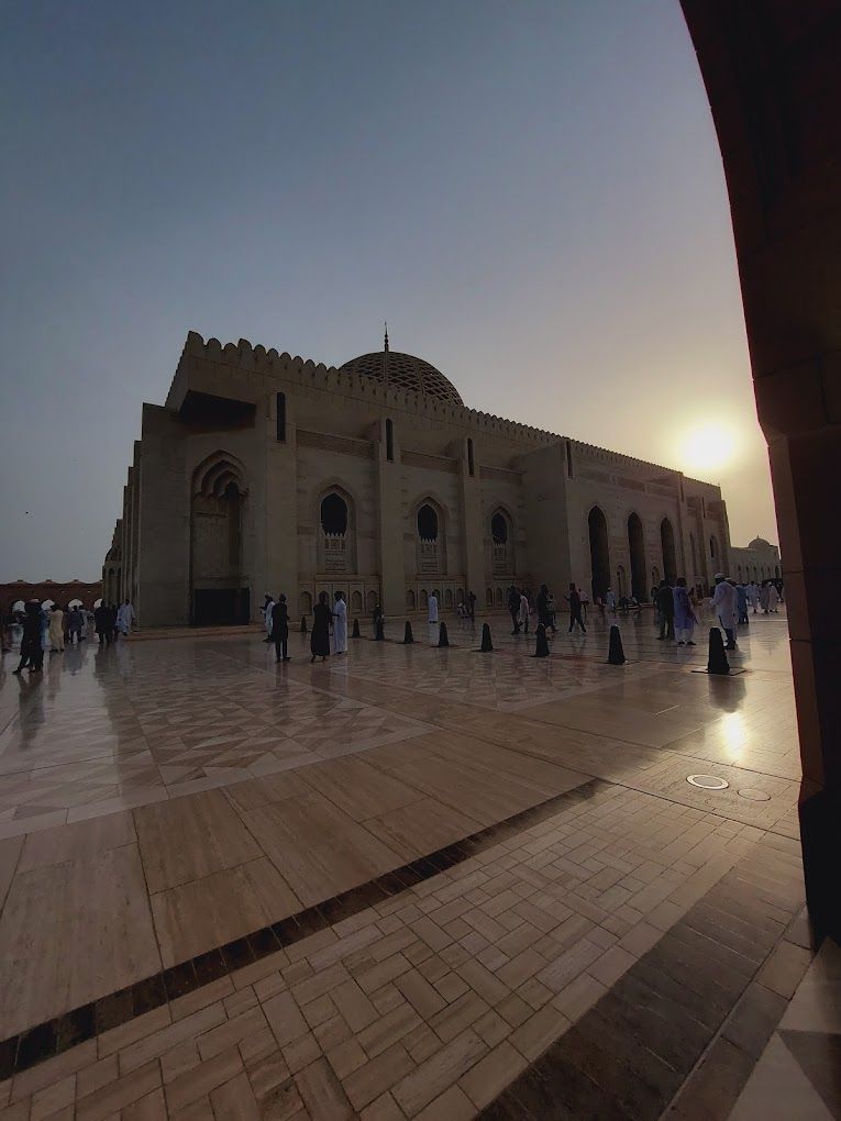 A photograph of Sultan Qaboos Mosque in Ibra