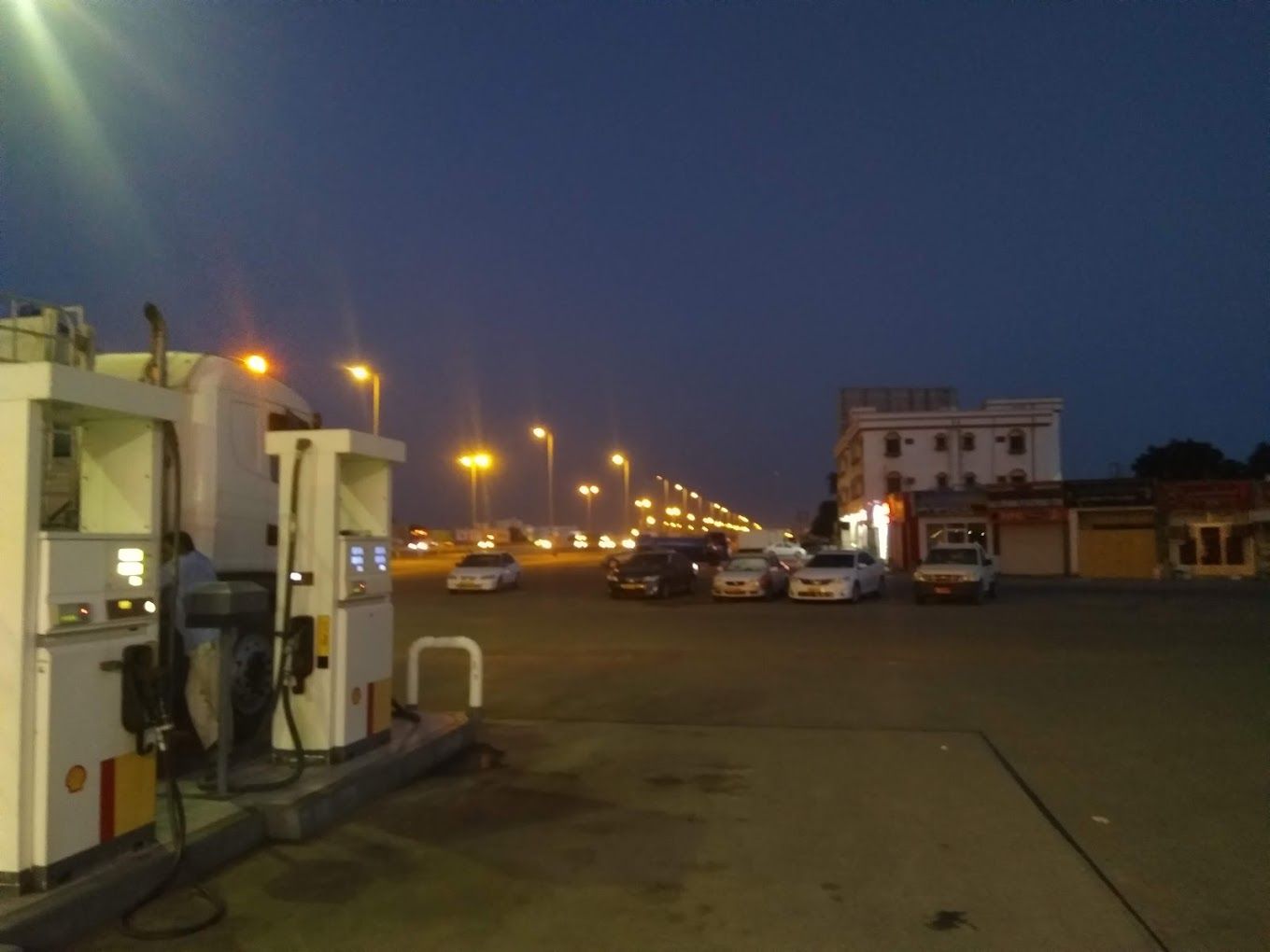 A photograph of Shell gas station