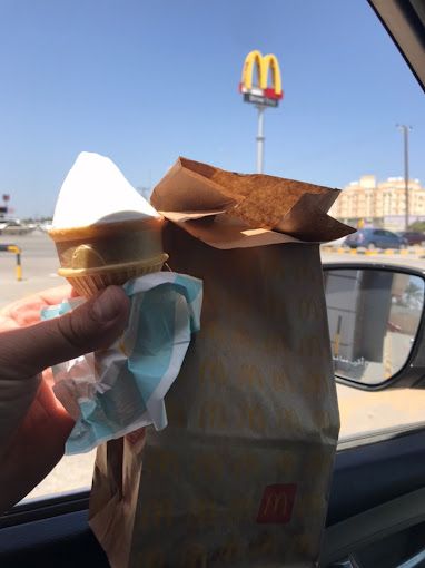 A photograph of McDonald's