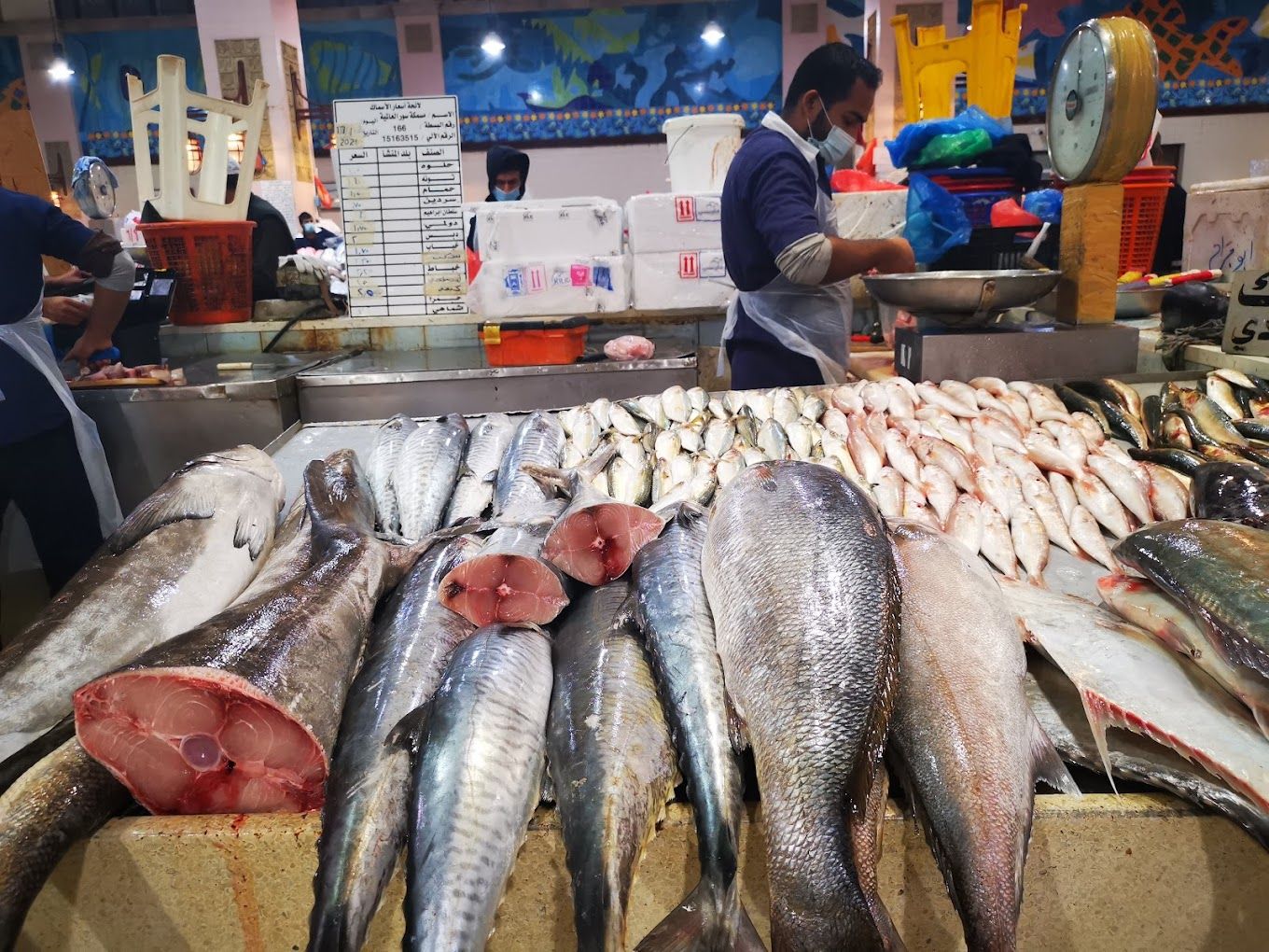 Kuwaiti market for fresh fish