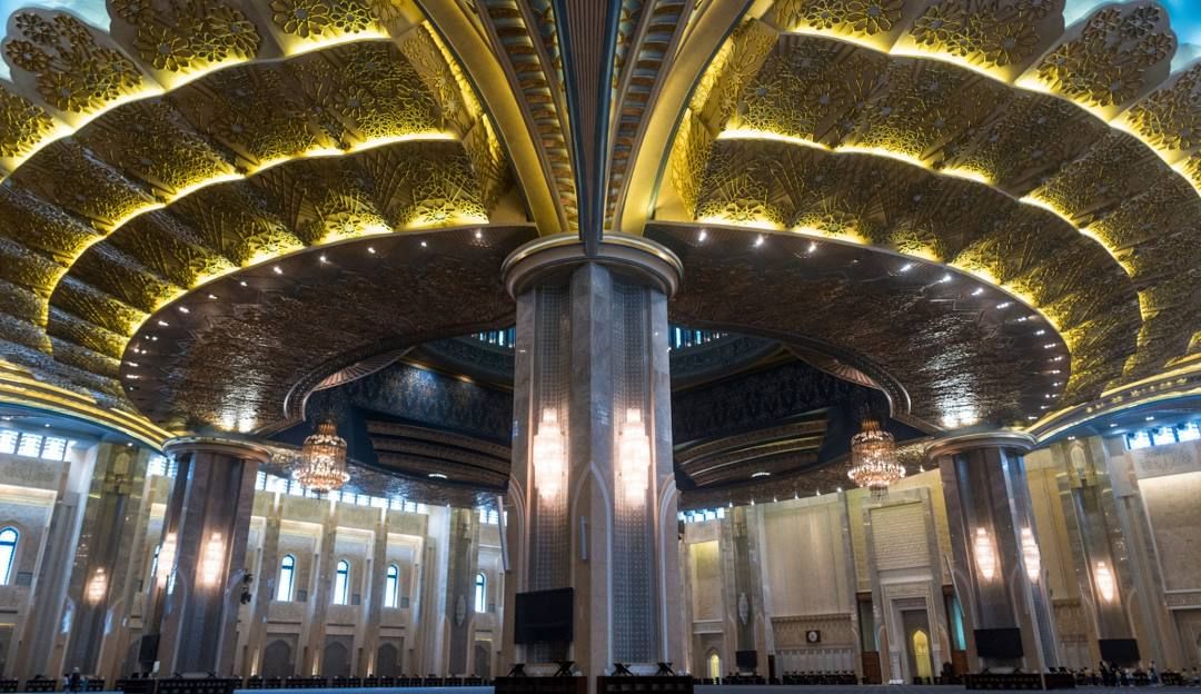 A photograph of Grand State Mosque