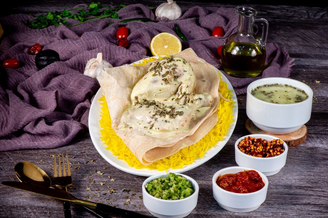 A photograph of Freej Hamoud Restaurant for Arabic food