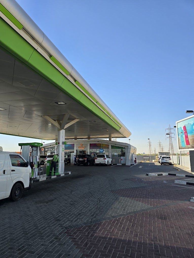 A photograph of Owlaa Gas Station